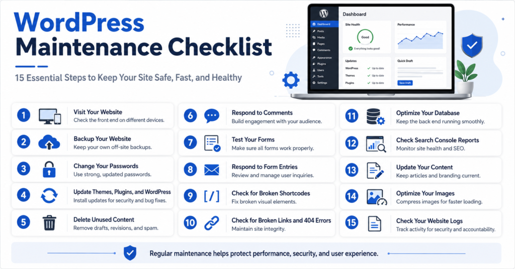 WordPress website maintenance