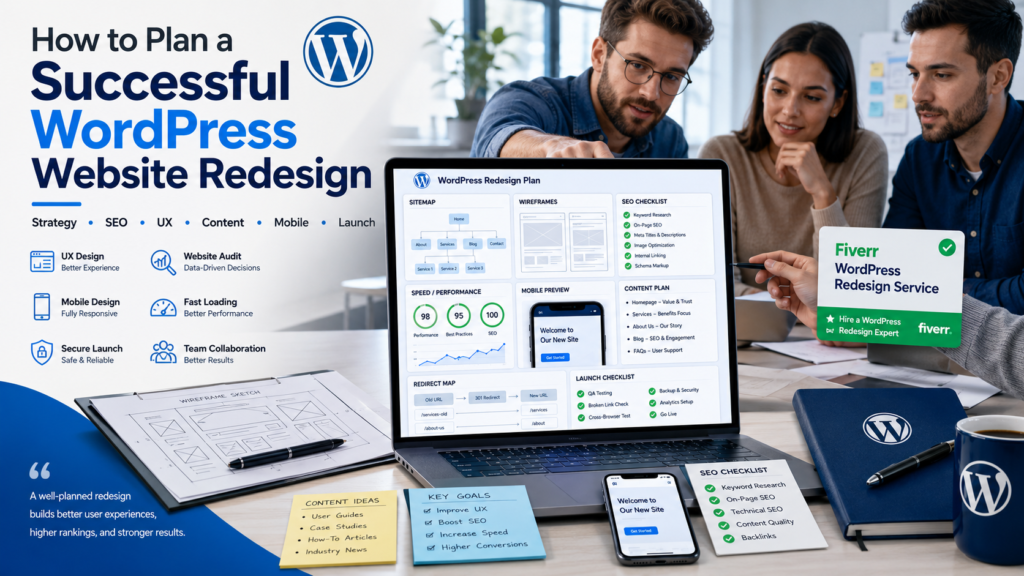 how to plan a successful WordPress website redesign