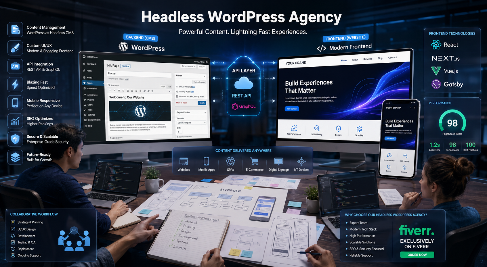 headless WordPress website agency