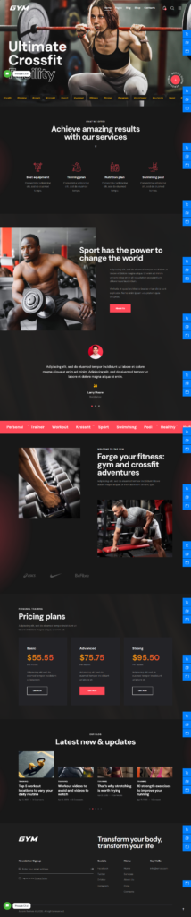 Have Gym Will Travel Website